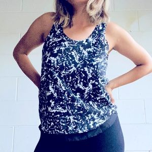 Banana Republic blouse top overlay